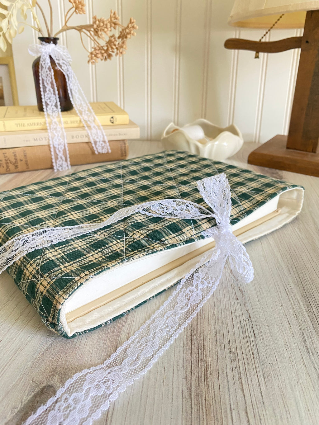 Green Plaid Book Sleeve (Old Version)