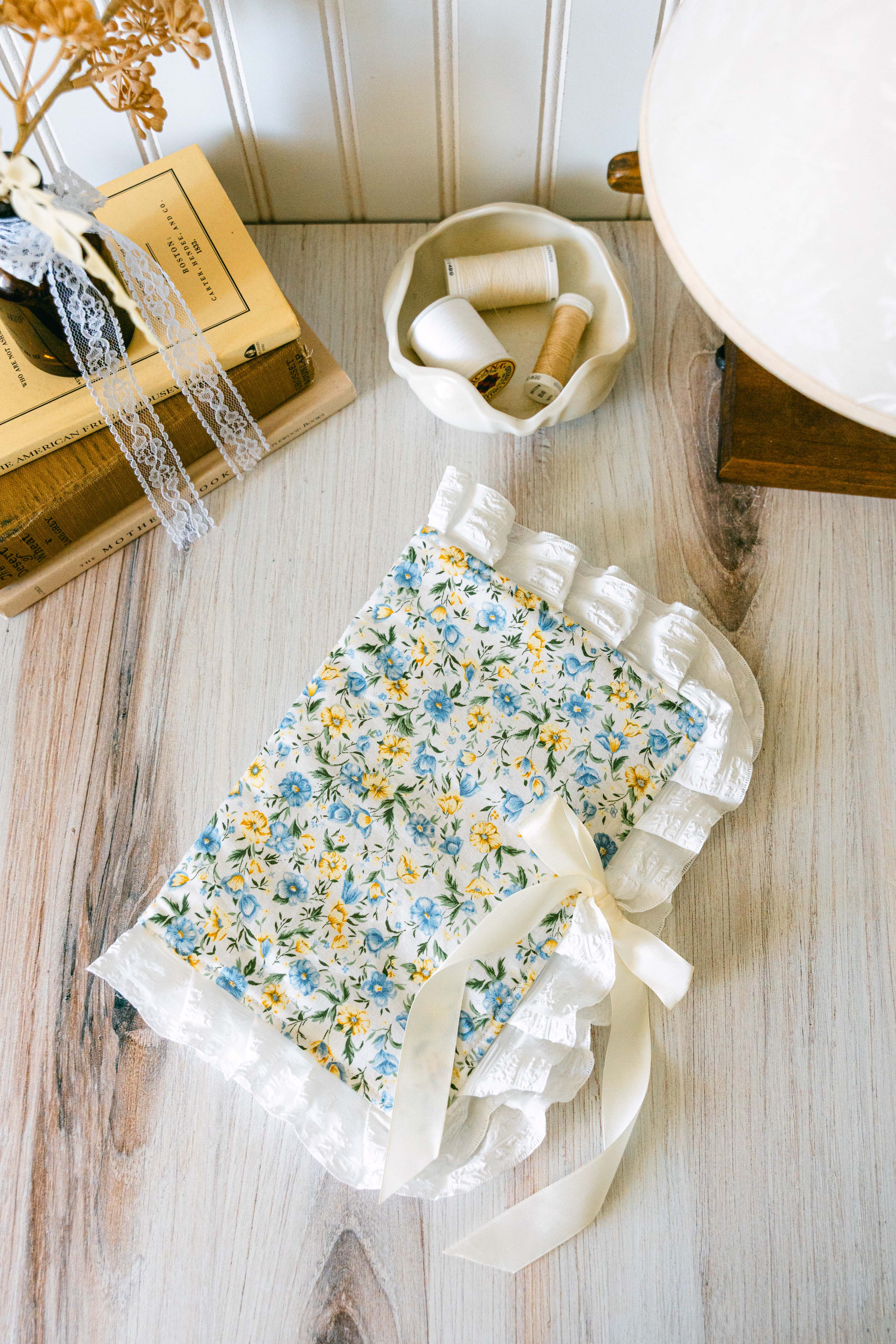 Blue & Yellow Floral Custom Bible Cover