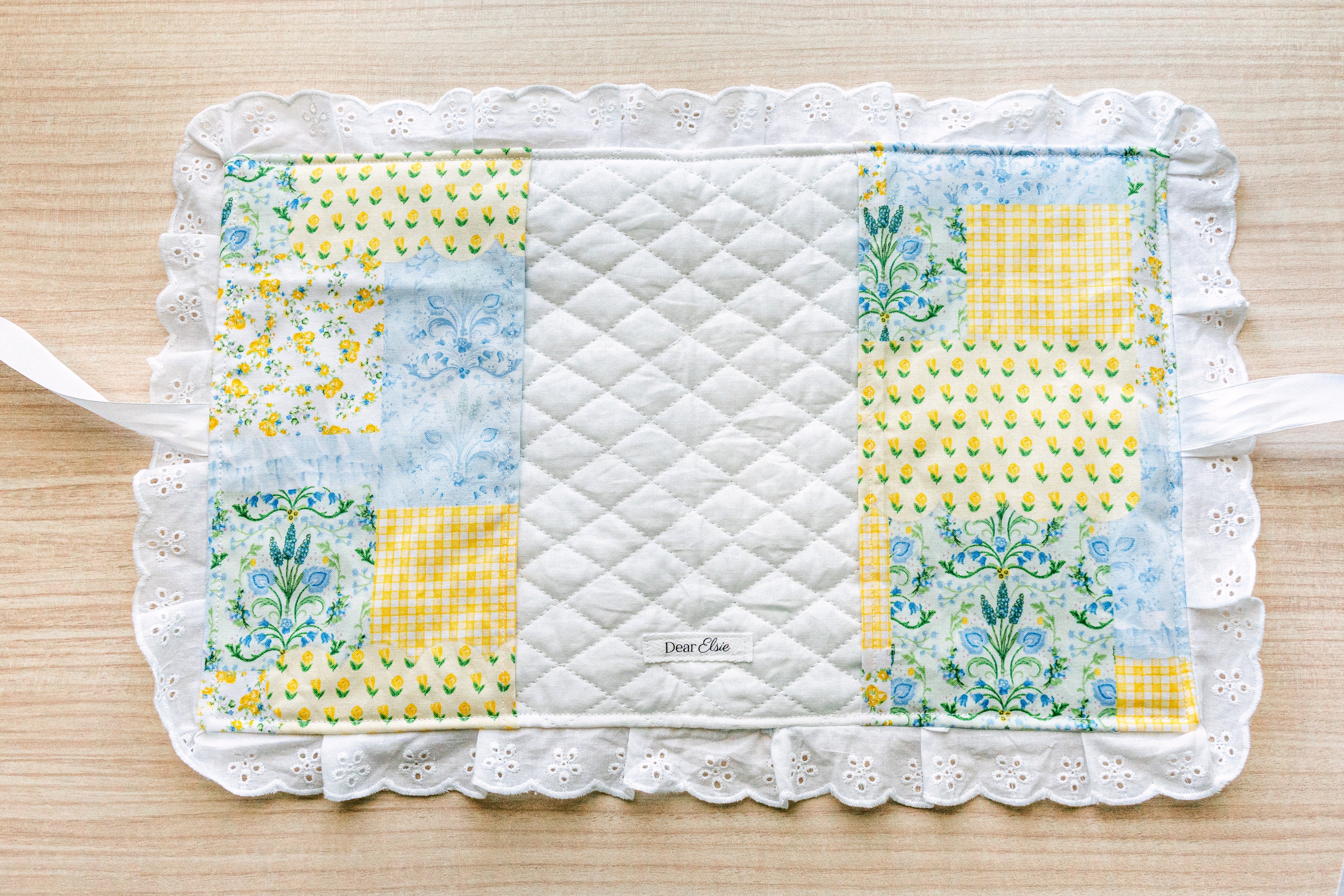Blue & Yellow Patchwork Custom Bible Cover