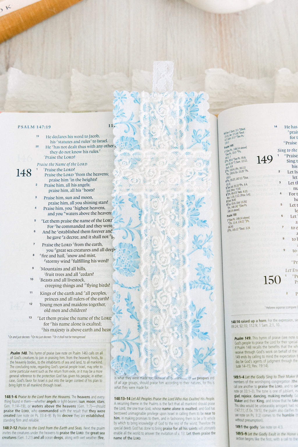 Fancy Blue Bookmark