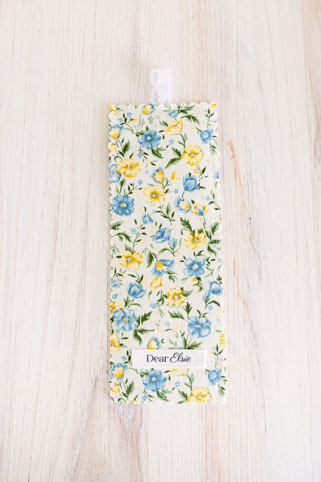Blue & Yellow Floral Bookmark