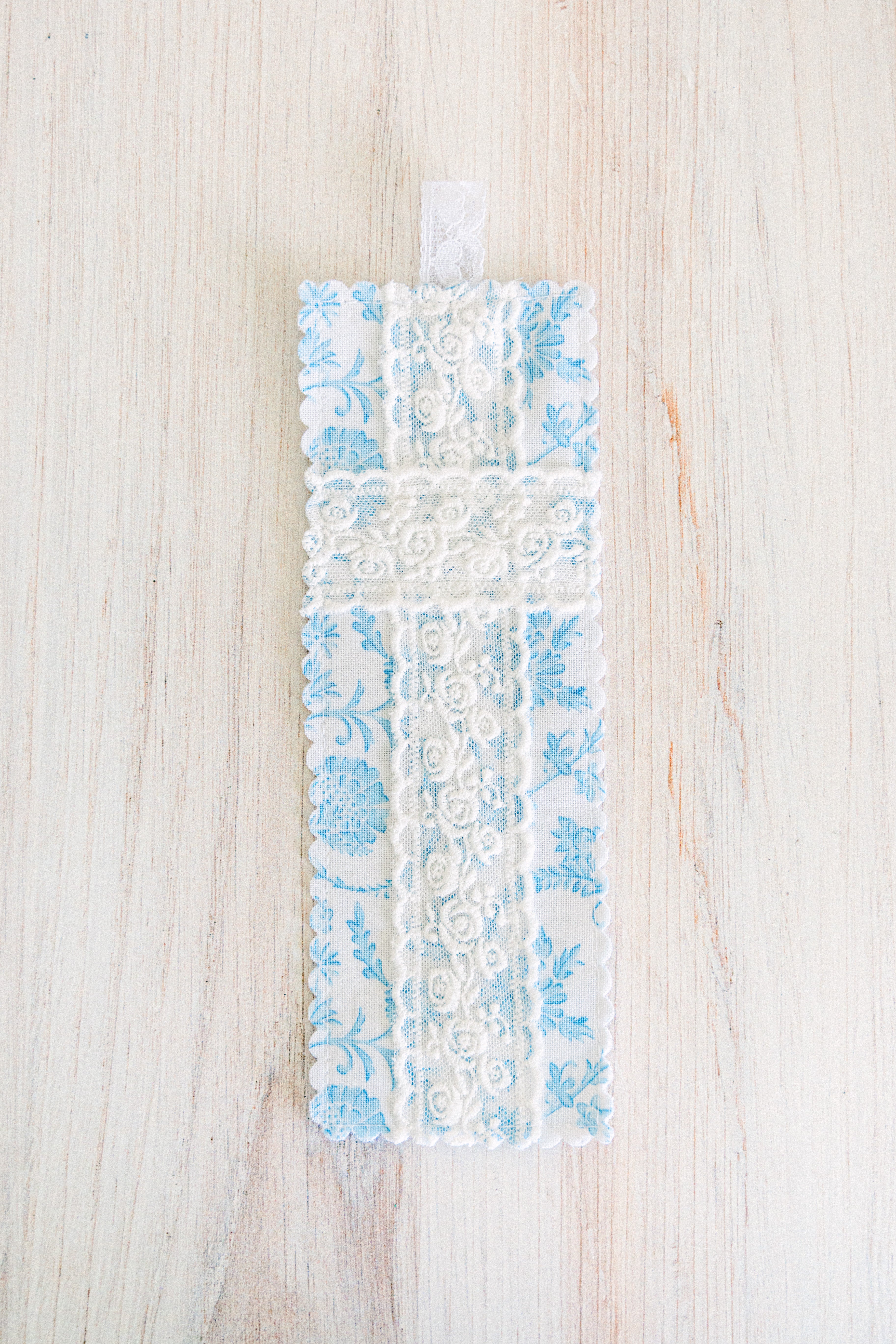 Fancy Blue Bookmark