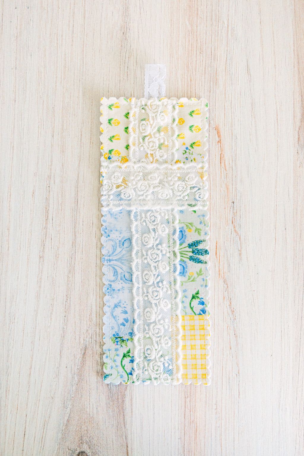 Blue & Yellow Patchwork Bookmark