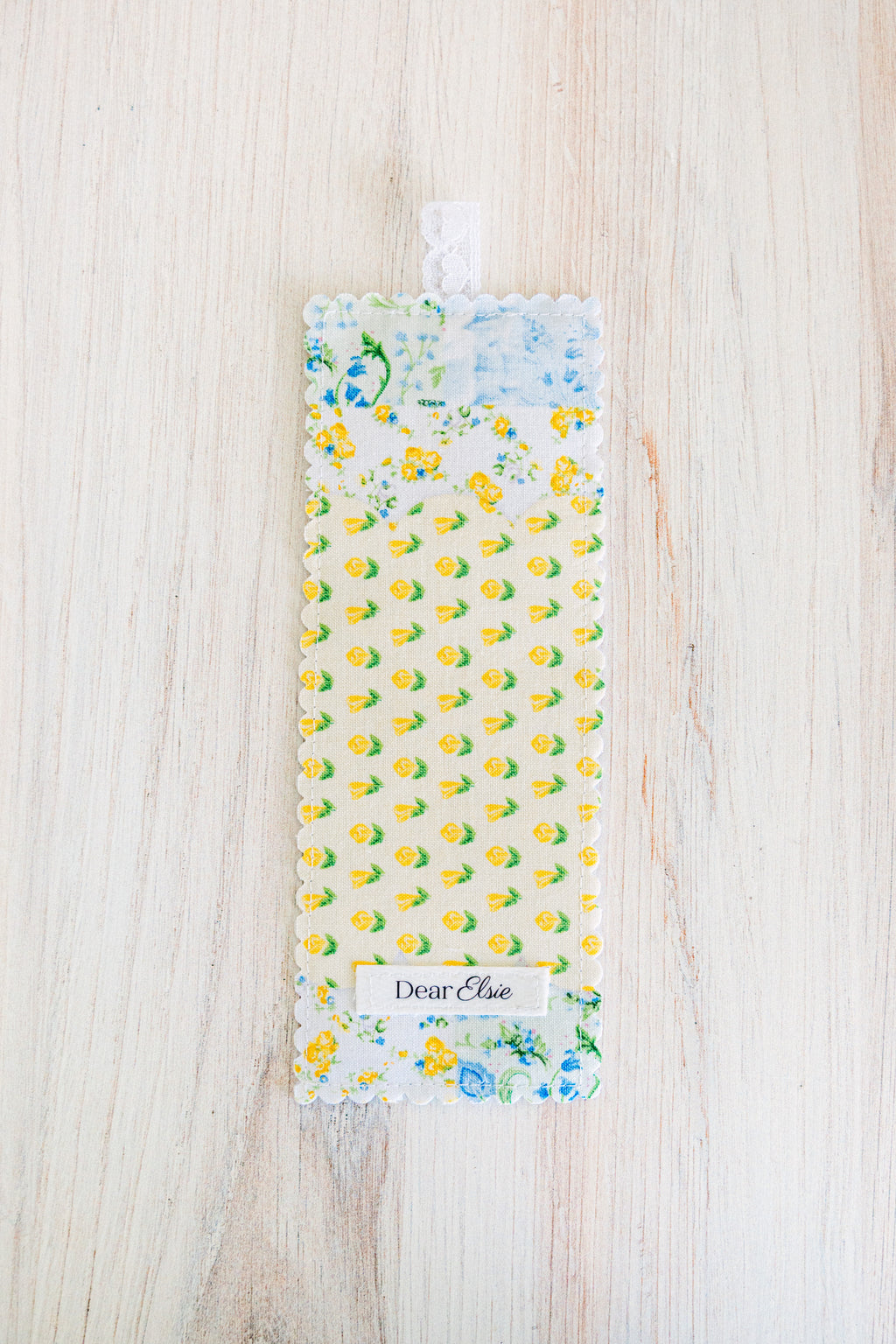 Blue & Yellow Patchwork Bookmark