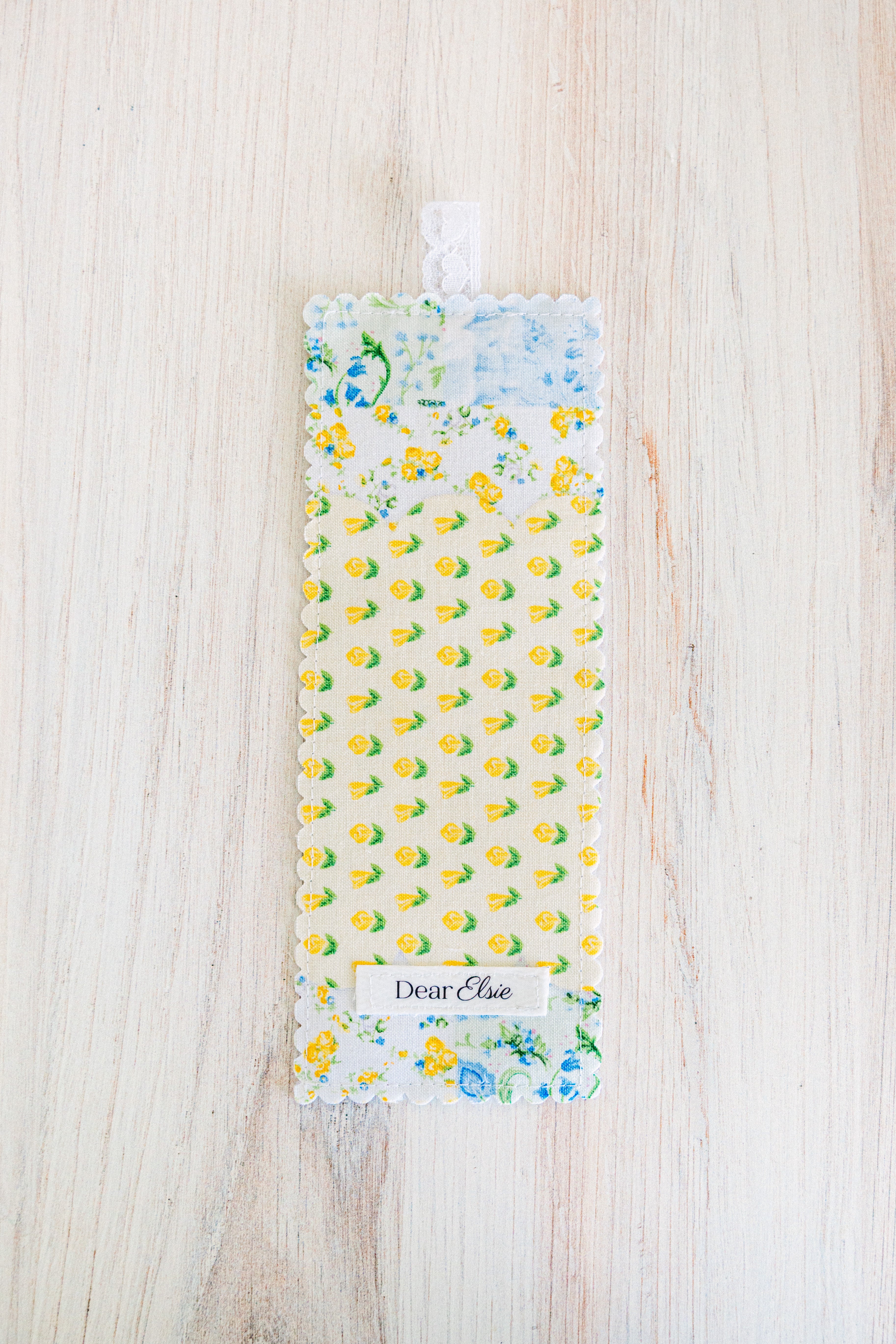 Blue & Yellow Patchwork Bookmark