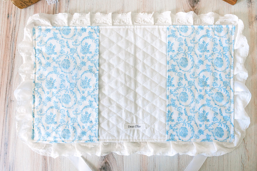Fancy Blue Custom Bible Cover