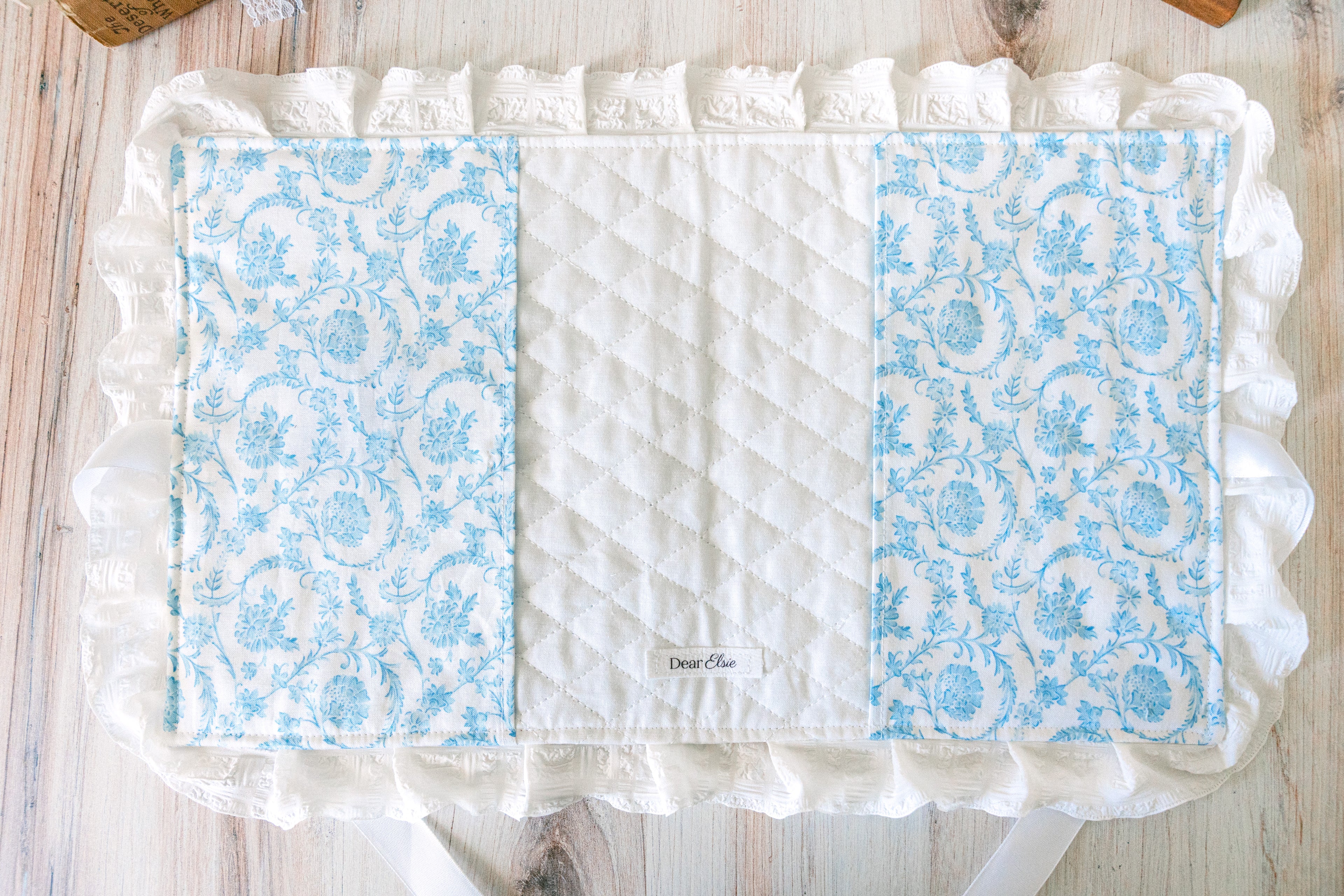 Fancy Blue Custom Bible Cover