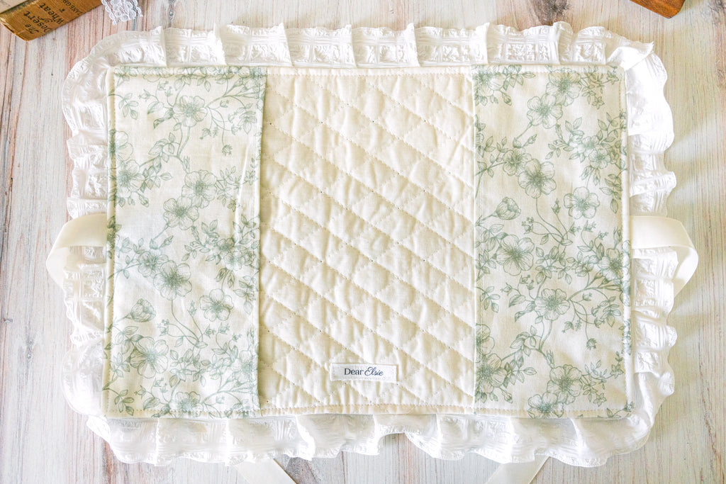 Green & Cream Custom Bible Cover