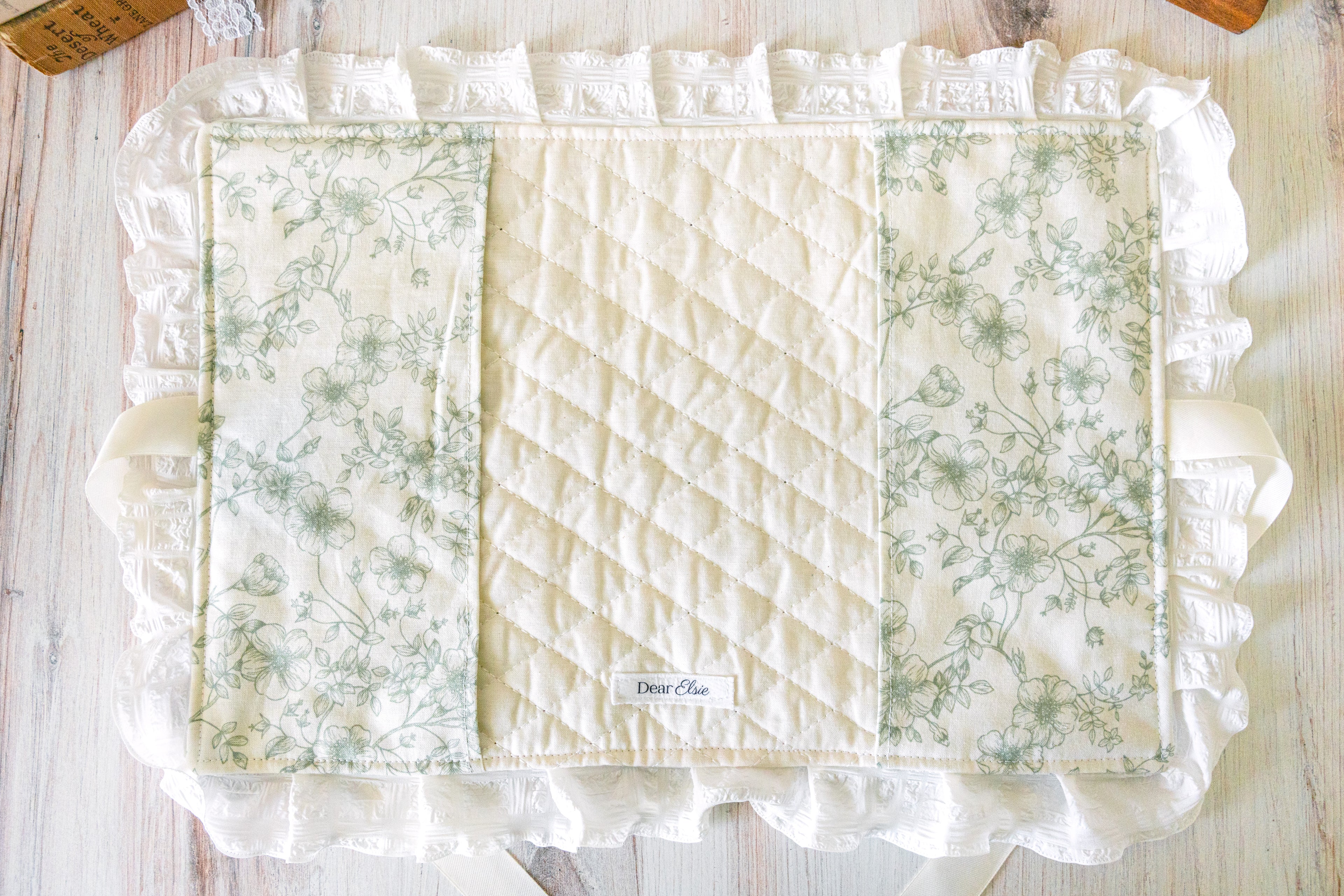 Green & Cream Custom Bible Cover