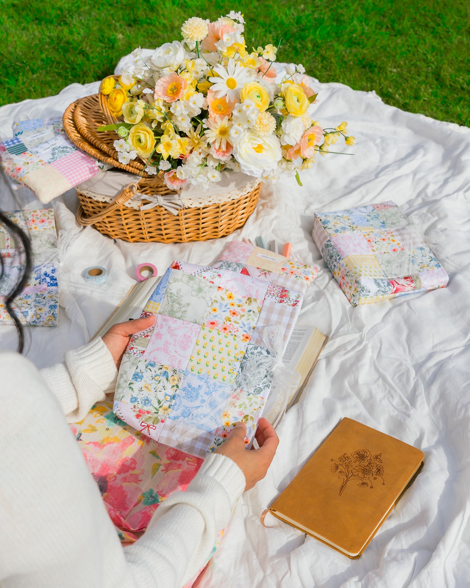 Quilted Patchwork Bible Sleeve - Regular Size - Style 1