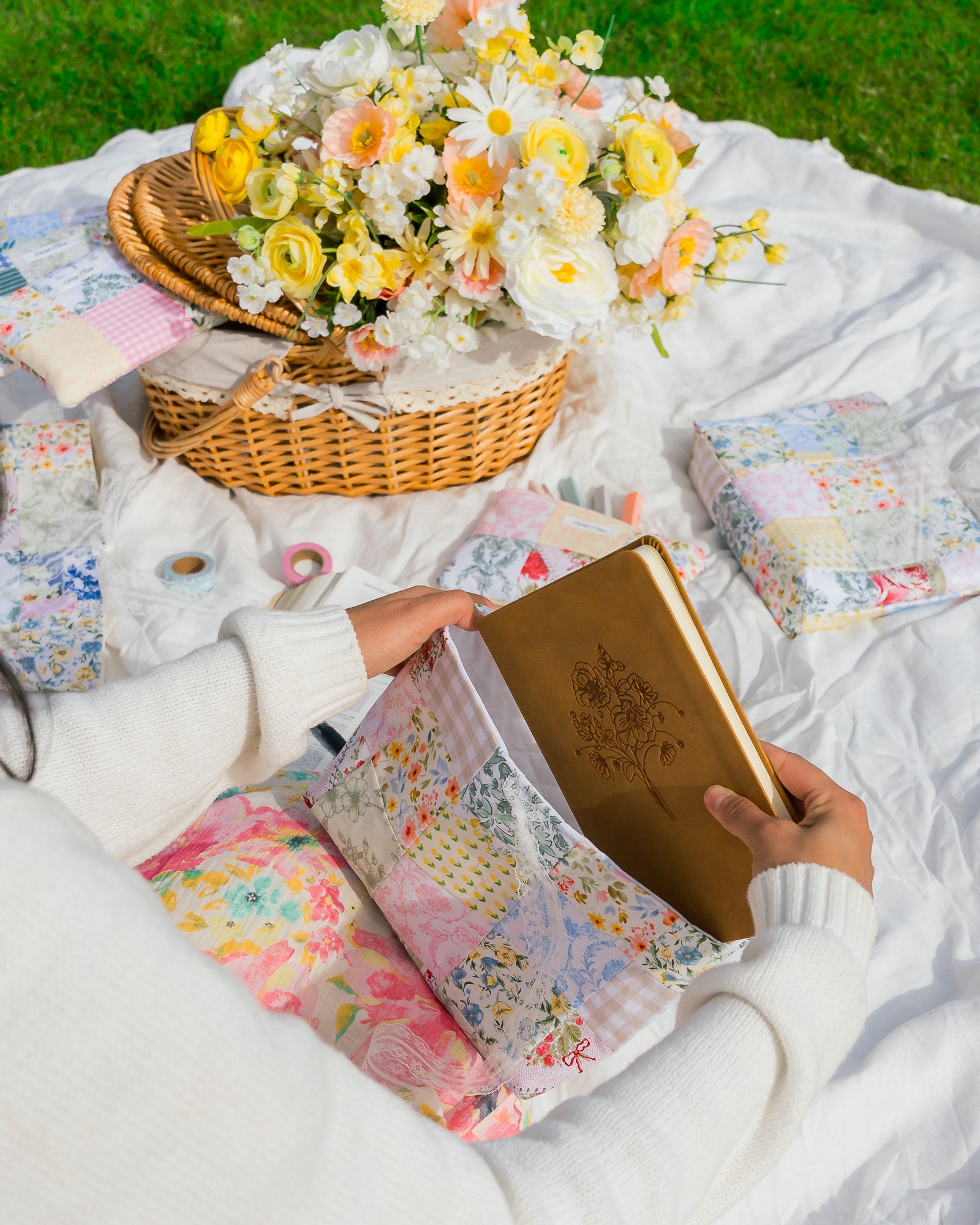 Quilted Patchwork Bible Sleeve - Regular Size - Style 1