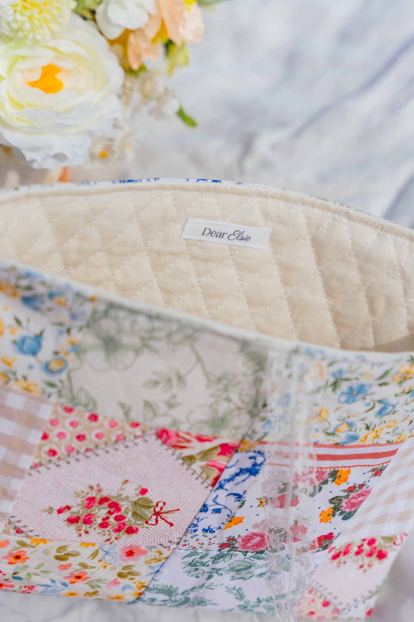 Quilted Patchwork Bible Sleeve - Large Size