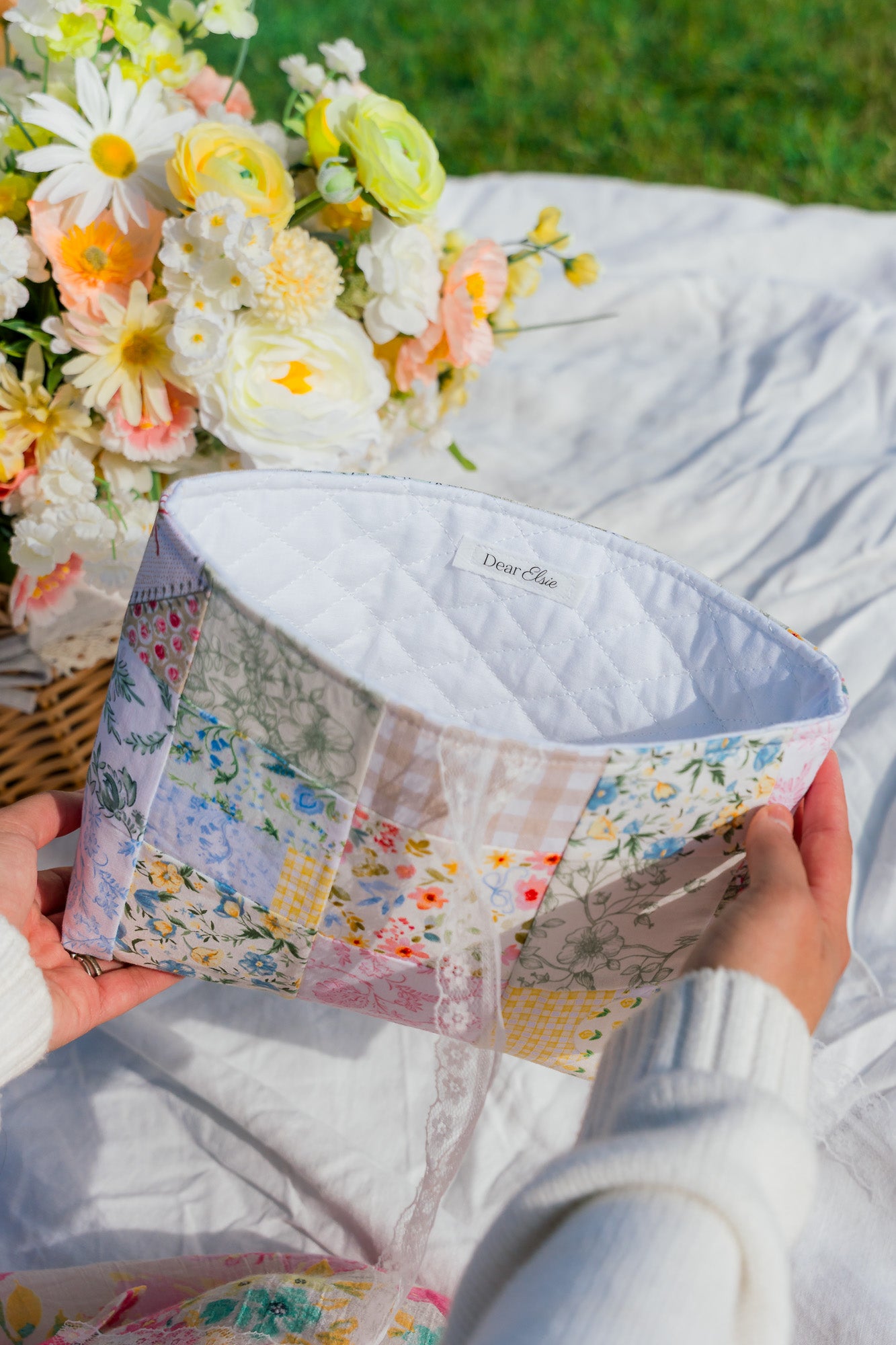 Quilted Patchwork Bible Sleeve - Regular Size - Style 2