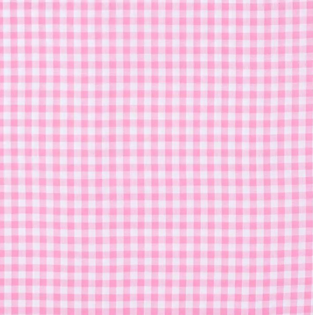 Pink Gingham Keychain Wristlet