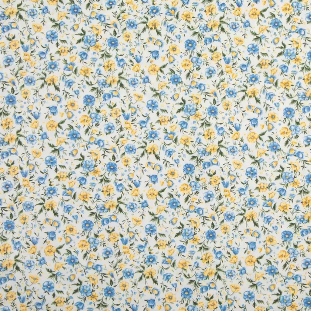 Blue & Yellow Floral Bible Sleeve