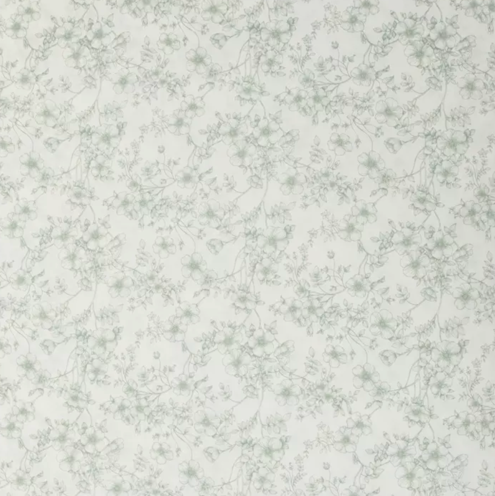 Green & Cream Floral Bible Sleeve